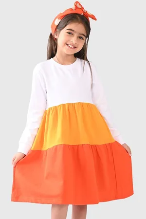 BONKIDS Colourblocked A-Line Dress