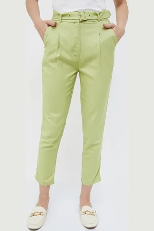 Lifestyle Women Pleated Cigarette Trousers