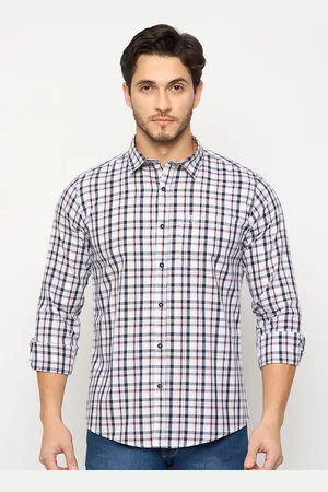 Duke Men Tartan Checks Casual Shirt