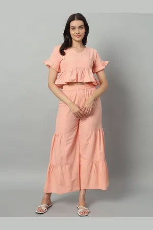 Roadster The Lifestyle Co Pure Cotton Top & Palazzo Co-Ords