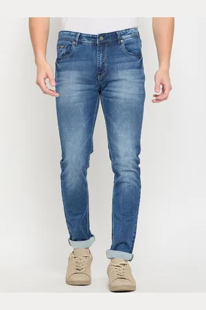 Duke Men Slim Fit Heavy Fade Stretchable Jeans