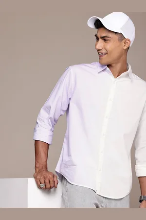 WROGN Men Tie & Dye Pure Cotton Casual Shirt