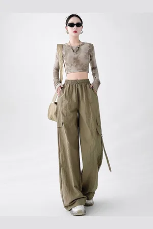 LULU & SKY Women Straight Fit High-Rise Trousers