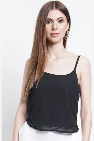 Purple State Women Sleeveless Solid Top