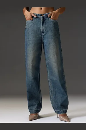 FREAKINS Women Straight Fit High-Rise Low Distress Cotton Heavy Fade Jeans