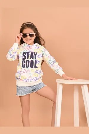 LilPicks Girls Humour and Comic Printed Hooded Sweatshirt