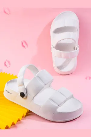 DressBerry Women White Rubber Clogs