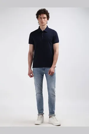 Calvin Klein Men Solid Polo Collar T-shirt
