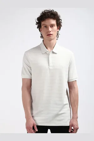 Calvin Klein Men Polo Collar Solid T-shirt