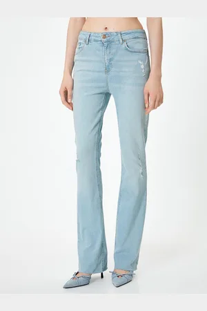 Koton Women Flared High-Rise Trousers