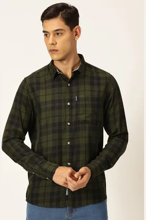 Provogue Classic Slim Fit Tartan Checks Pure Cotton Twill Casual Shirt