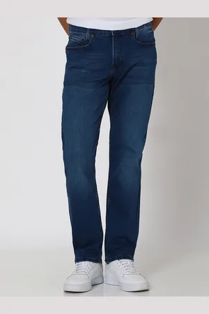 Mufti Men Relaxed Fit Mid-Rise Dark Shade Clean Look Stretchable Jeans