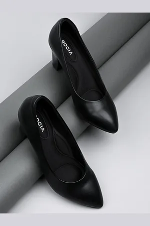 Rocia Pointed Toe Block Heeled Pumps