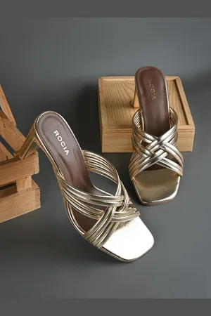 Rocia Strappy Square Toe High Block Heel