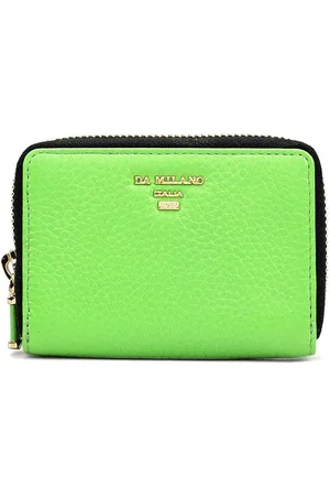 Da Milano Unisex Textured Leather Zip Around Wallet