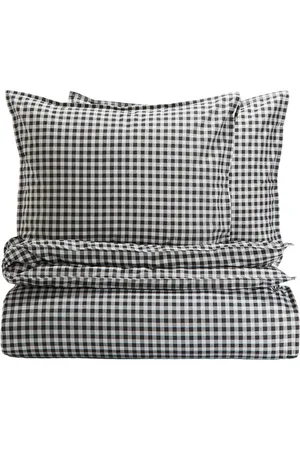H&M Grey Patterned King Size Duvet Cover