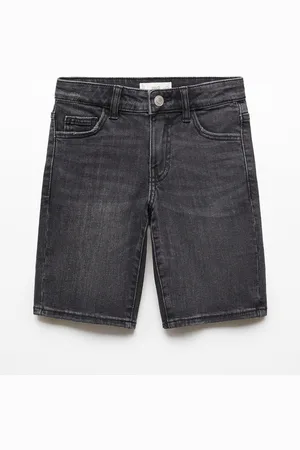 MANGO Boys Washed Denim Shorts