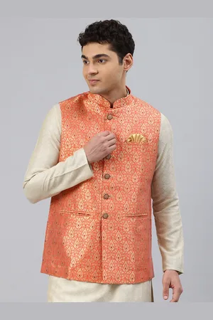 Manthan Woven Design Nehru Jacket