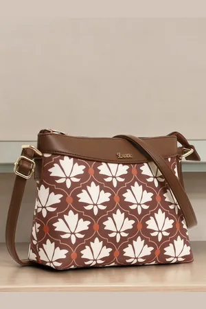 EXOTIC Women Floral Printed Sling Bag with Cut Work