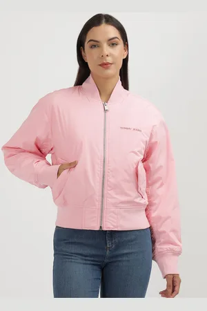Tommy Hilfiger Women Solid Crop Tailored Jacket with Patchwork