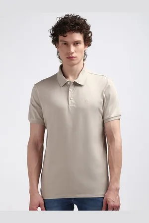 Calvin Klein Men Polo Collar Solid T-shirt