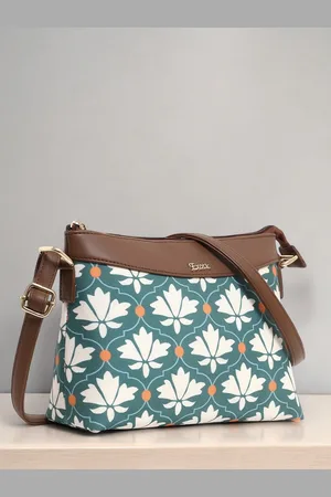 EXOTIC Women Floral Printed Sling Bag with Fringed
