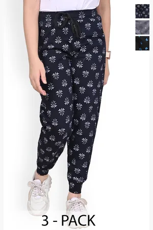 BAESD Girls Pack Of 3 Pure Cotton Joggers