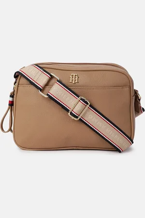 Tommy Hilfiger Women Textured Structured Sling Bag with Tasselled