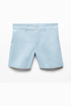 MANGO Boys Linen Cotton Shorts