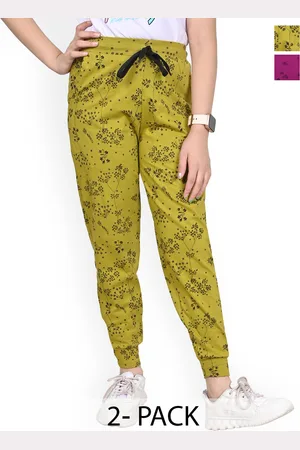 BAESD Girls Pack Of 2 Pure Cotton Joggers
