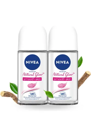 Nivea Women Set of 2 Natural Glow Smooth Skin Roll On Deodorants - 50 ml Each