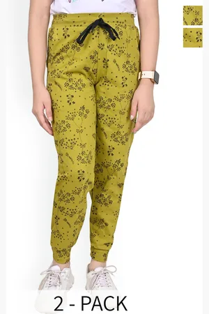 BAESD Girls Pack of 2 Pure Cotton Joggers