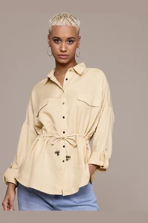 Roadster The Lifestyle Co. Tie-Up Waist Casual Shirt
