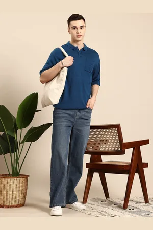 Mast & Harbour Polo Collar Knit T-shirt
