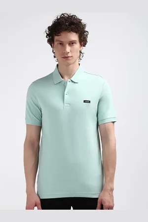Calvin Klein Men Polo Collar Applique Slim Fit T-shirt