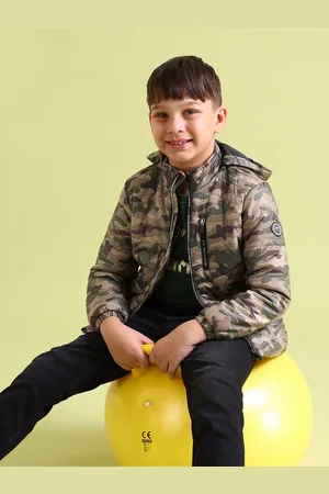 Ralph Lauren Boys Olive Green Camouflage Puffer Jacket