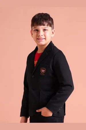 Ralph Lauren Boys Solid Single Breasted Blazer