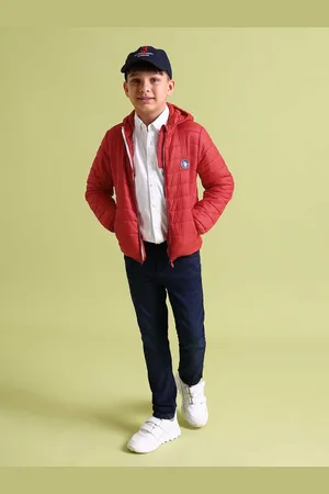 Ralph Lauren Boys Red Solid Puffer Jacket