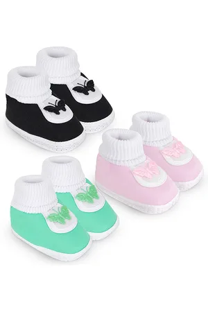 BAESD Kids Set Of 3 Cotton Booties