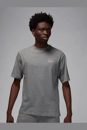 Nike Jordan Men Brand Logo Embroidered Round Neck Cotton T-shirt