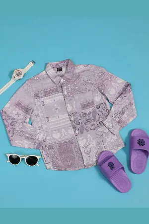 HOOP Boys Opaque Printed Casual Shirt