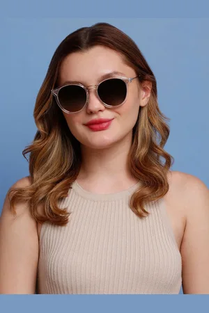 Sunnies Women Round Sunglasses with Polarised Lens