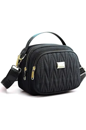 Diva Dale Textured Structured Handheld Bag with Quilted