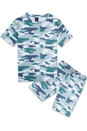 CAVIO Boys Printed T-shirt with Shorts Regular Fit Half Sleeve Casual Clothing Set