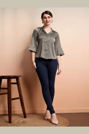 Rachna Notched Collar Standard Opaque Casual Shirt