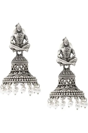 Shivansh Women Contemporary Jhumkas Earrings 30 gms