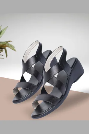 TRASE Women Black Solid Wedges