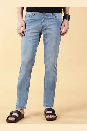 VALEN CLUB Men Slim Fit Light Fade Clean Look Cotton Jeans