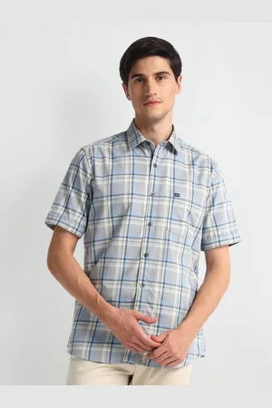 Arrow Tartan Checked Twill Weave Pure Cotton Casual Shirt