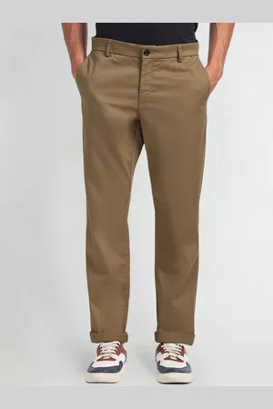 Arrow Men Mid-Rise Slim Fit Chinos Trousers